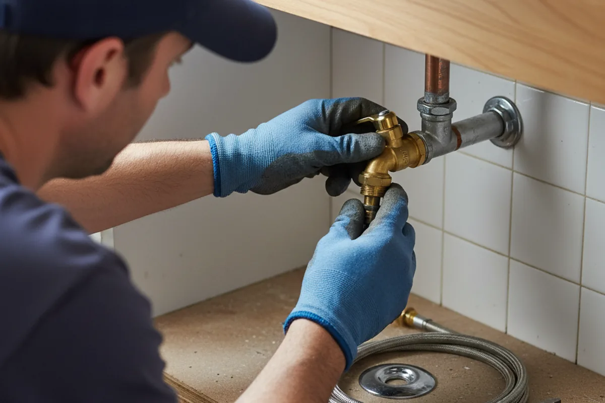 Shutoff valve and fitting work during Emergency Plumbing in Saratoga